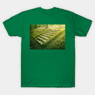 green moss stair steps T-Shirt